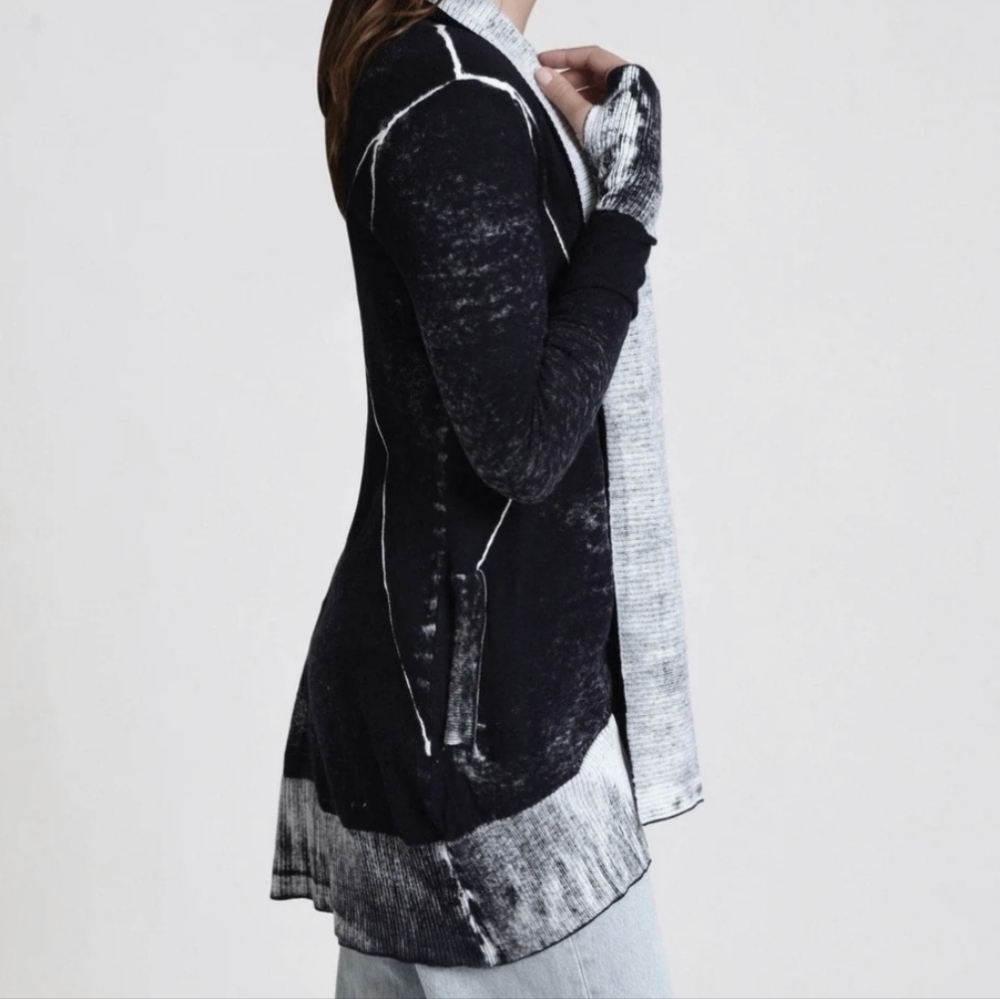 Blanc Noir Black and Gray Cardigan S - Picture 7 of 7